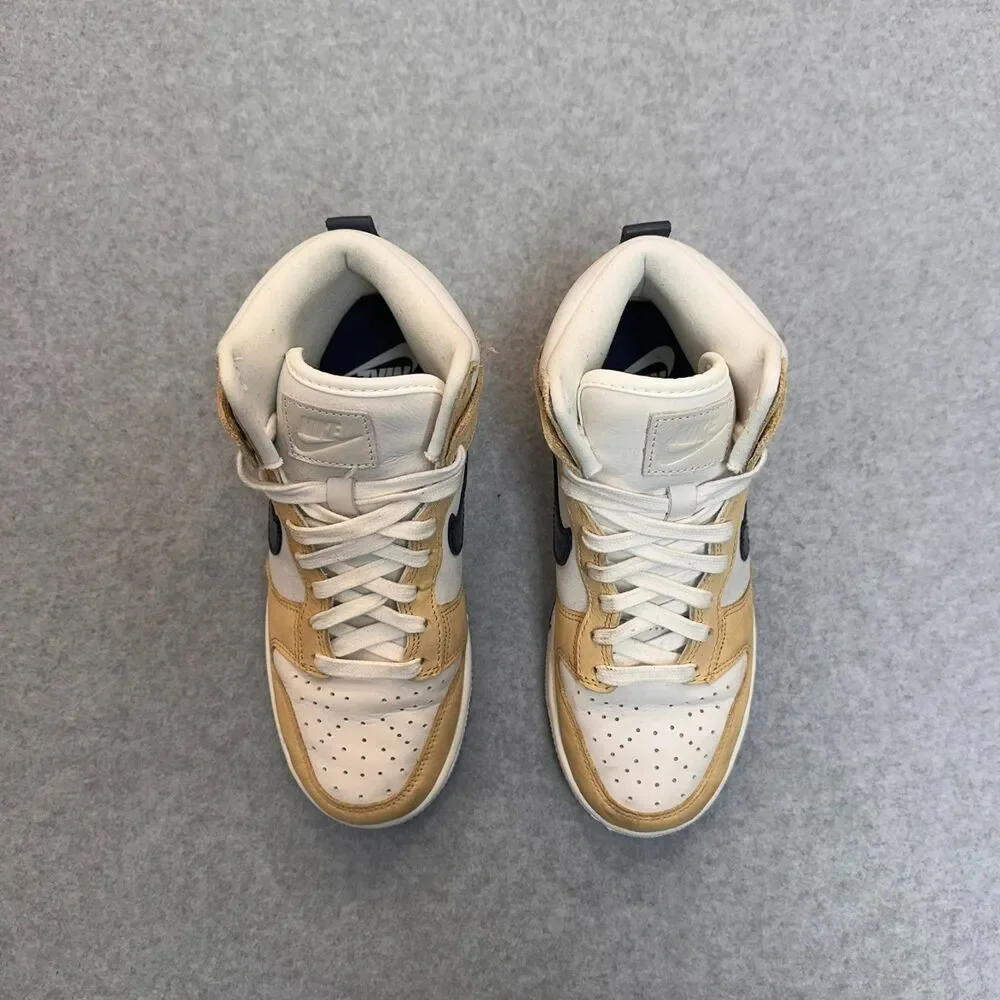 Nike Dunk High Premium Sesame Obsidian Women's Size 5 DX2044-101